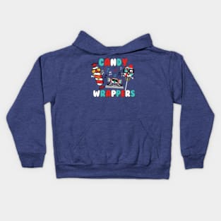 Candy Wrappers Kids Hoodie